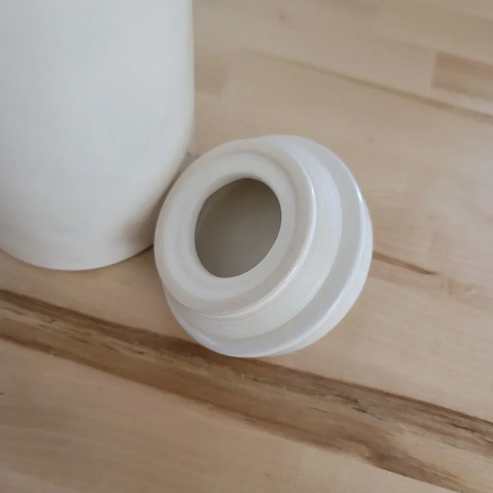 Rae Dunn 'HIP HOP' Canister Storage Jar White w/ Black Lettering 9 Inches Easter - Picture 5 of 9